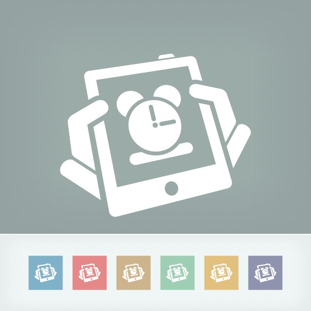 平板电脑时钟图标图片下载