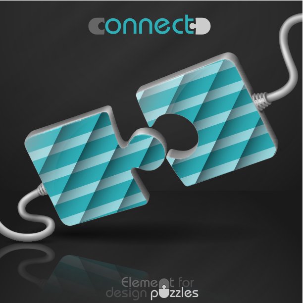 现代拼图模板。图片下载