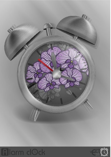 金属古典风格闹钟图片下载
