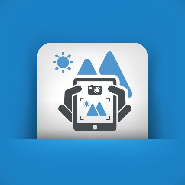 景观数码照片概念图标图片下载