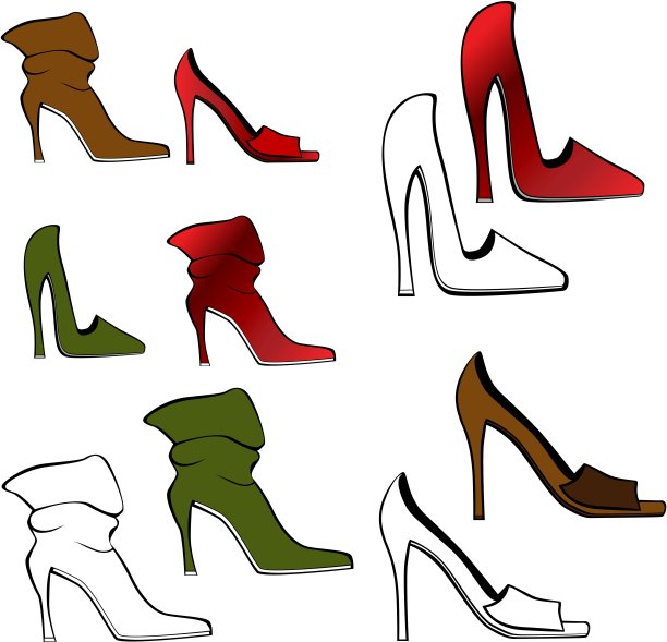 高跟鞋套装图片下载