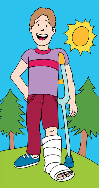 骨折的腿图片下载