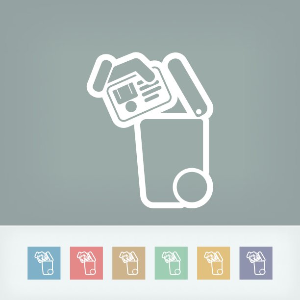 分类废物收集图标图片下载