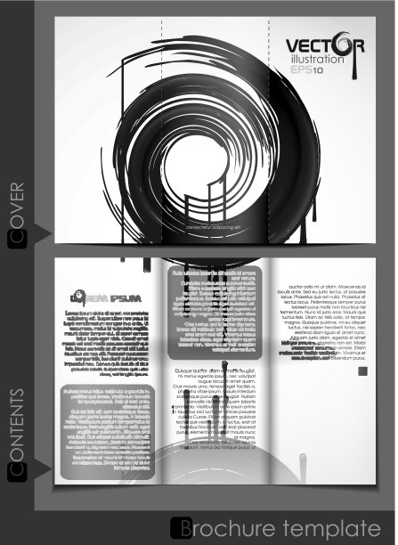 宣传册设计模板。图片下载