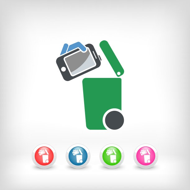 分类废物收集图标图片下载