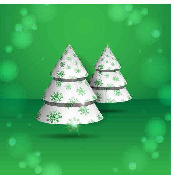 程式化的圣诞树。图片下载