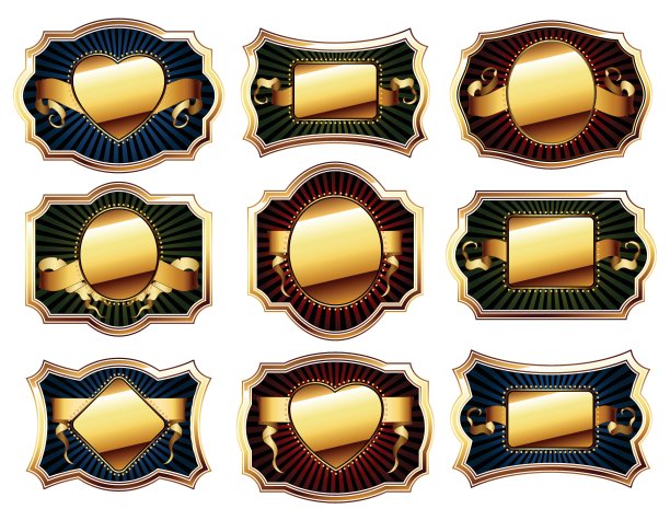 金色镜框图片下载