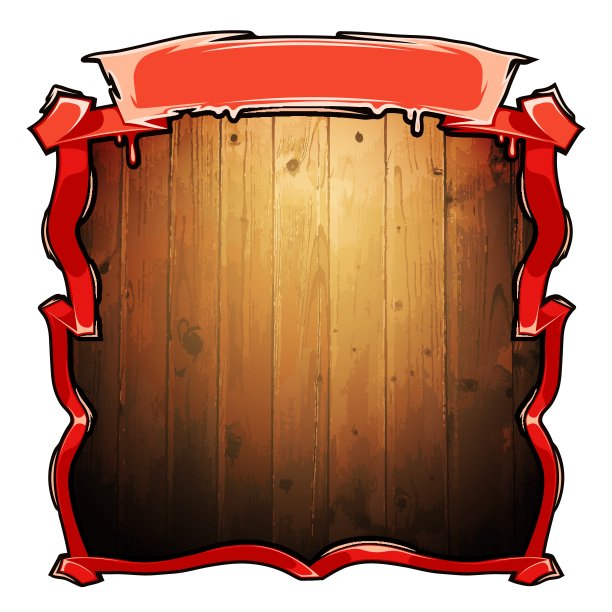 复古缎带框架上的木材纹理图片下载