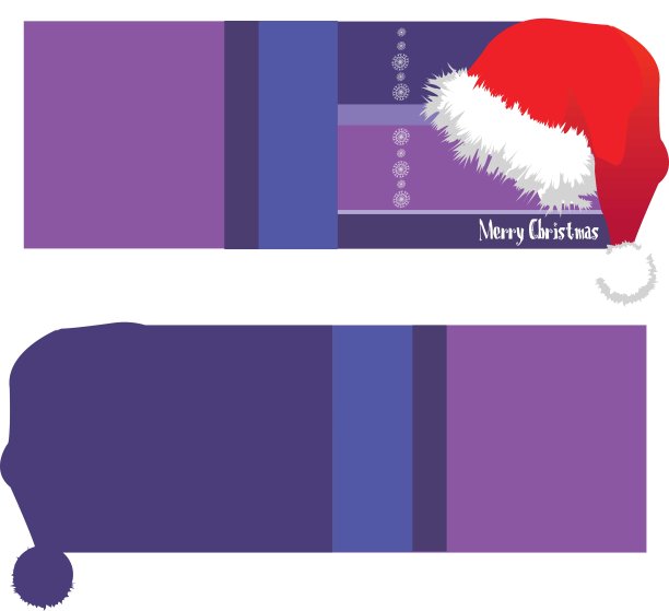 圣诞贺卡圣诞老人图片下载