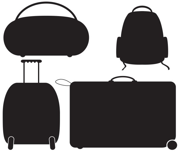 行李轮廓图片下载