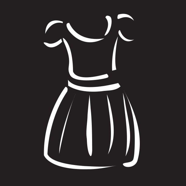 画一个围裙服装的标志图片下载