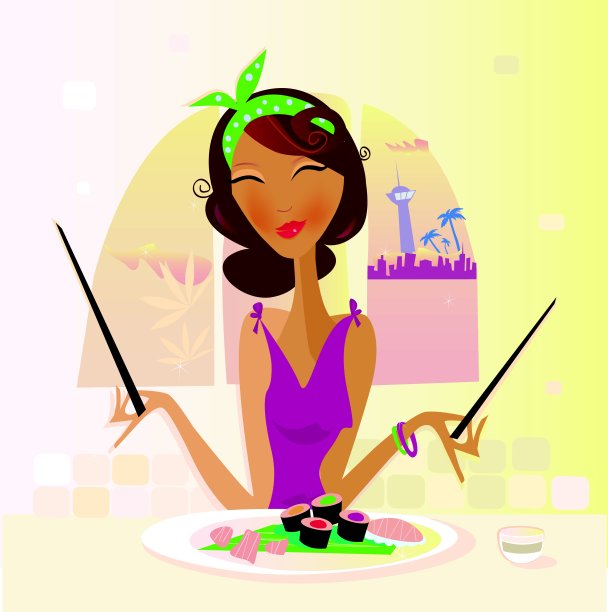 异国风味食物-寿司图片下载