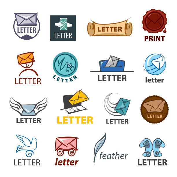 最大的矢量Logo设计信件递送合集图片下载