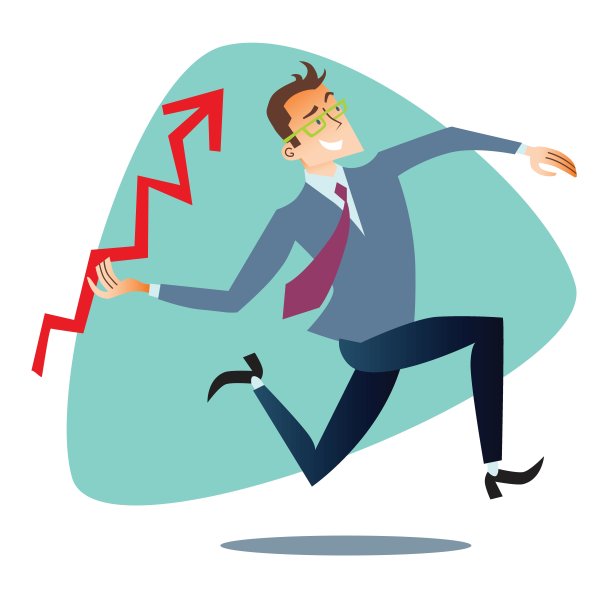 商人像矛生意一样抛出一份销售表图片下载