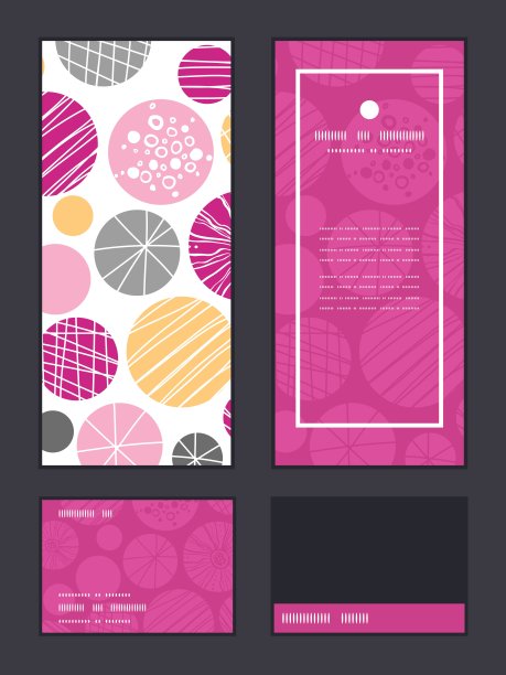 矢量抽象纹理气泡垂直框架模式邀请图片下载