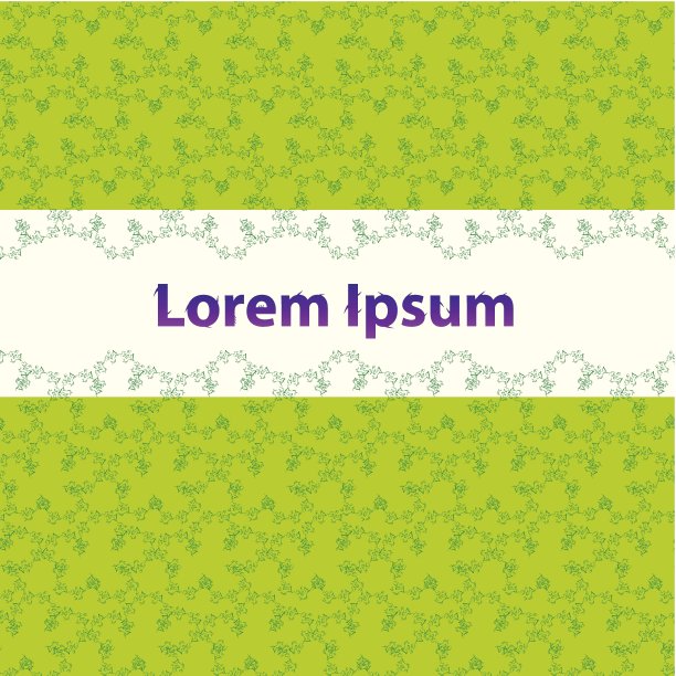 花的背景。矢量设计模板。矢量植物模式与文本区域。图片下载