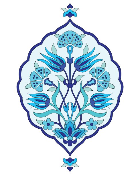 艺术奥斯曼无缝图案系列六十七图片下载