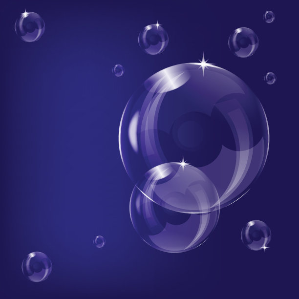 一个透明的肥皂泡背景设计图片下载