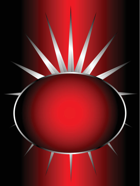 一个红色和银色矢量背景图片下载