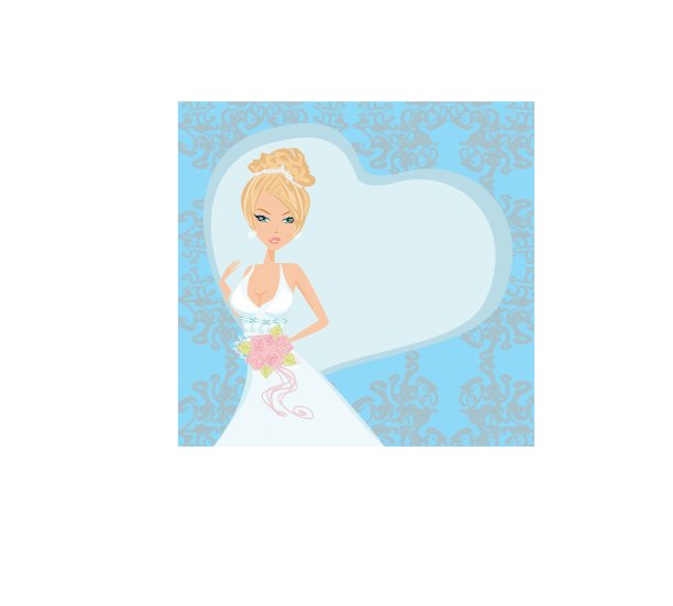 抽象背景上的美丽新娘图片下载