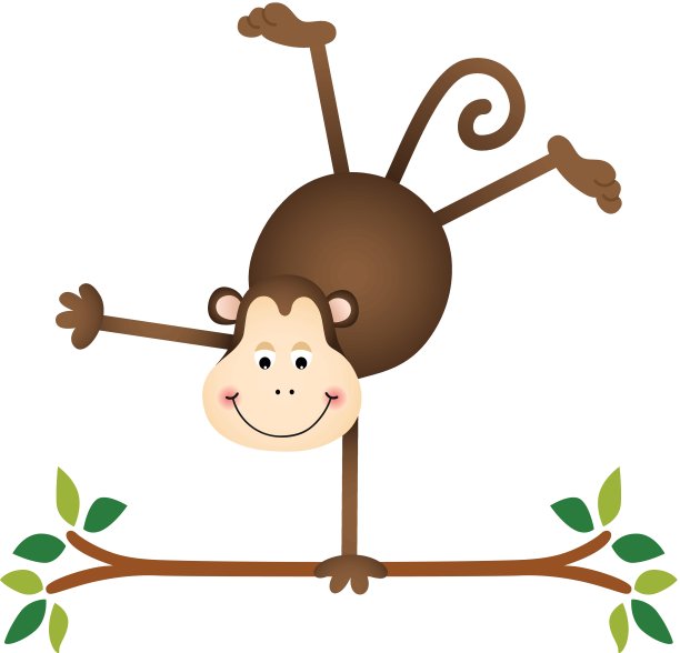 树上可爱的猴子图片下载