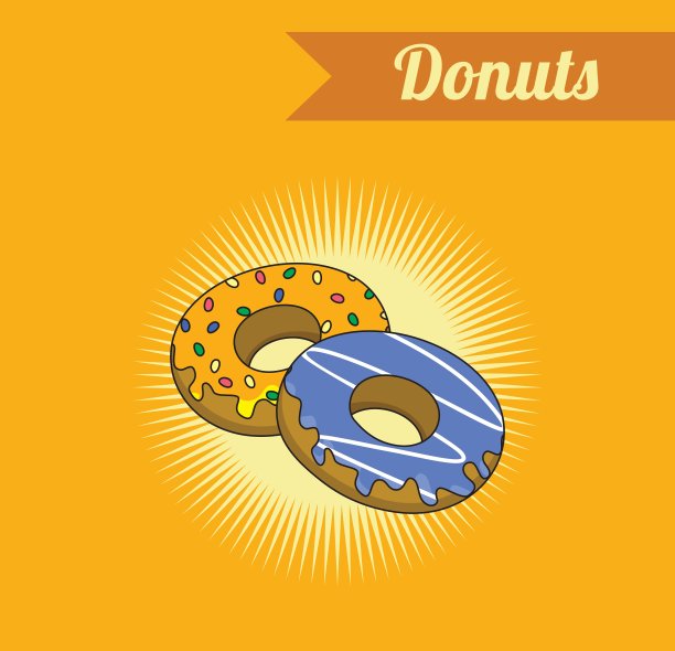 甜甜圈的主题图片下载