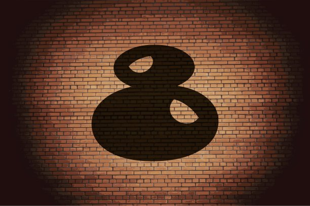 扁平的现代网页设计，有长长的阴影和文字空间。向量图片下载