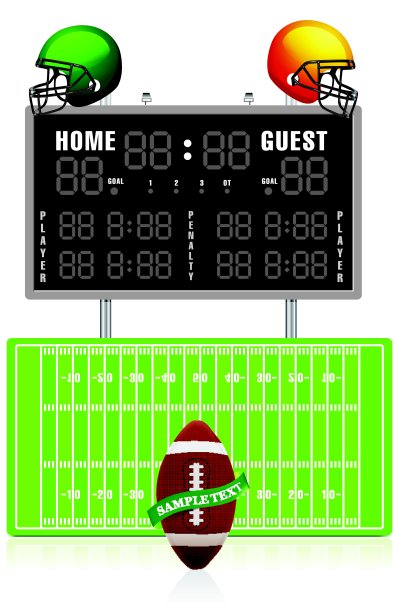 家庭和客人记分牌图片下载