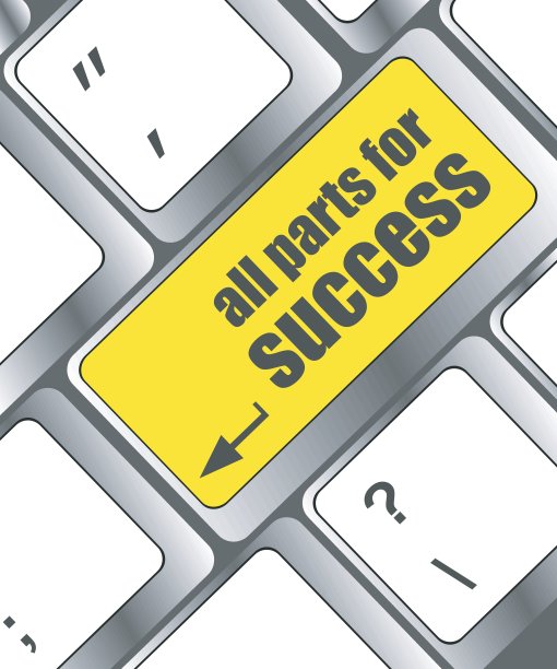 电脑键盘上的所有零件按键为成功键图片下载