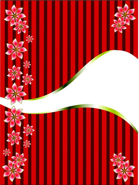 金色的花卉图案图片下载