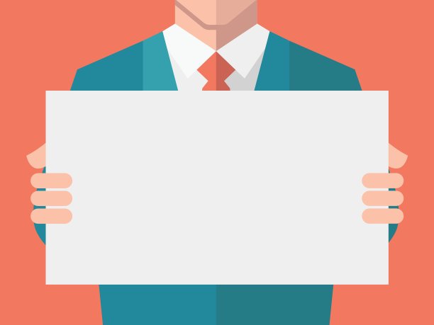 空白旗帜图片下载