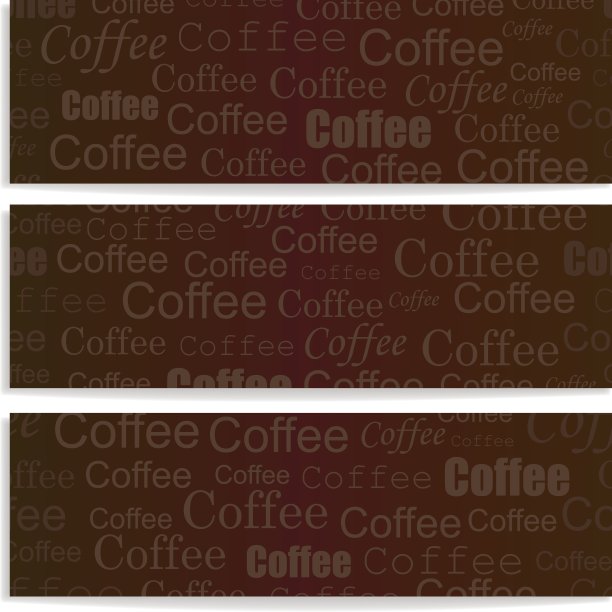 横幅与咖啡图片下载