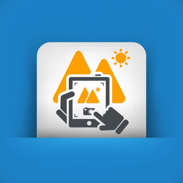 景观数码照片概念图标图片下载