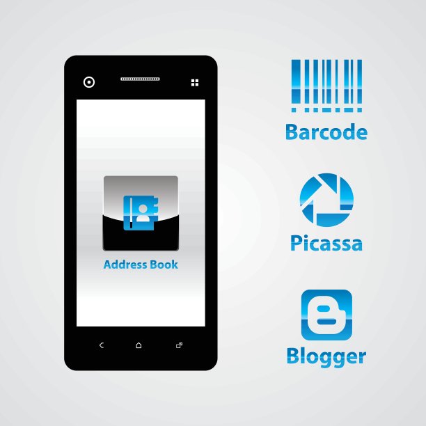 蓝色图标模板图片下载