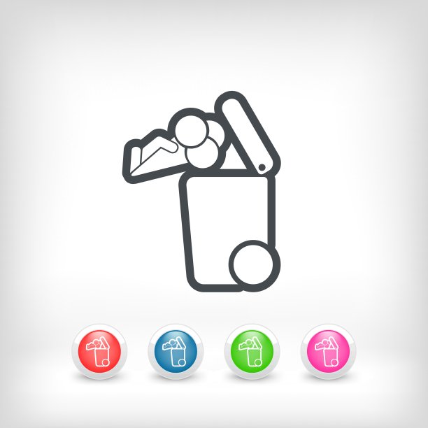 分类废物收集图标图片下载