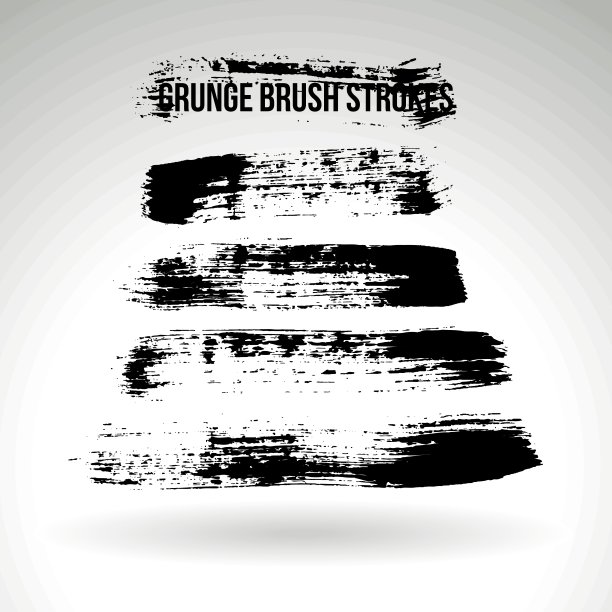 笔触和纹理。矢量设计。图片下载