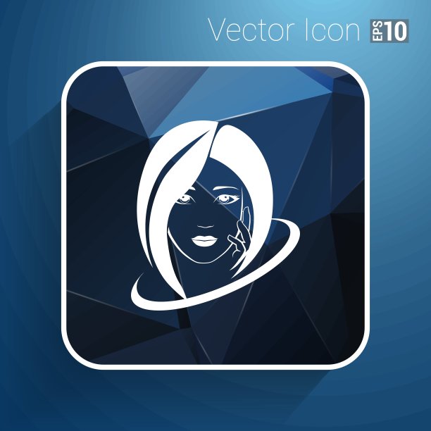 女人脸时尚女孩美插画向量图片下载