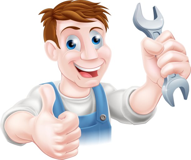 大拇指扳手技工图片下载