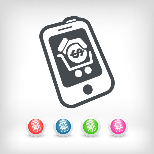 智能手机的购物车图标图片下载