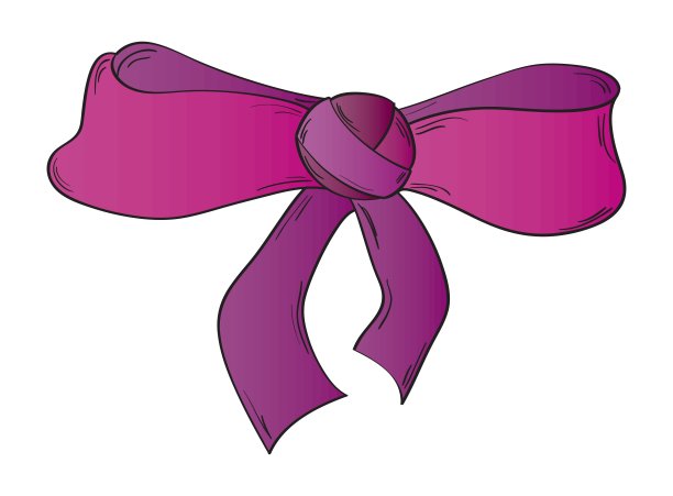 白色背景上的缎带图片下载