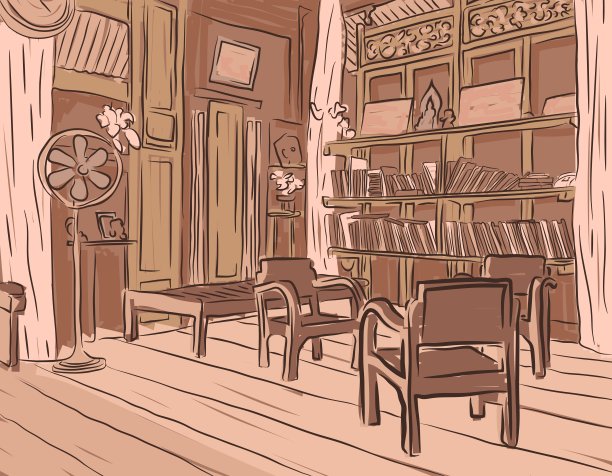 木制的房间图片下载