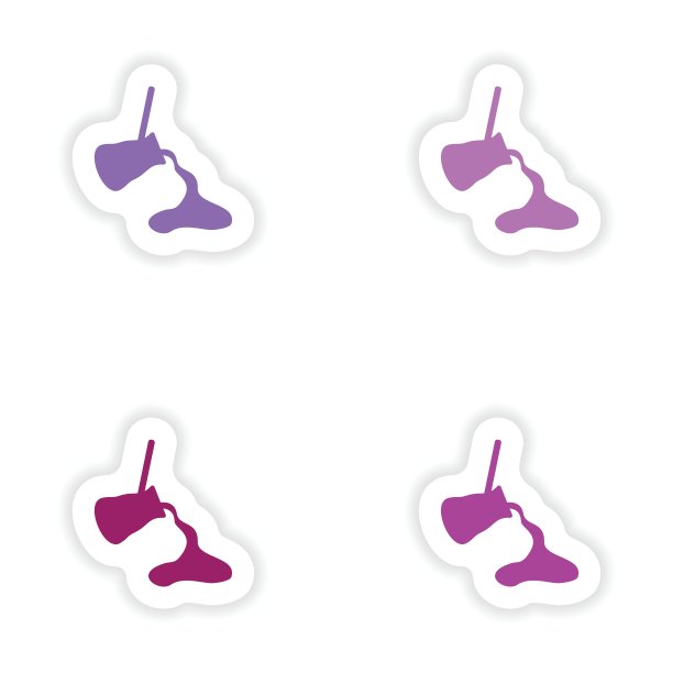 装配现实的贴纸设计在纸咖啡土耳其图片下载