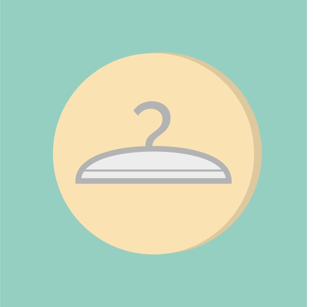 吊架。符号和时尚标志的衣架图片下载