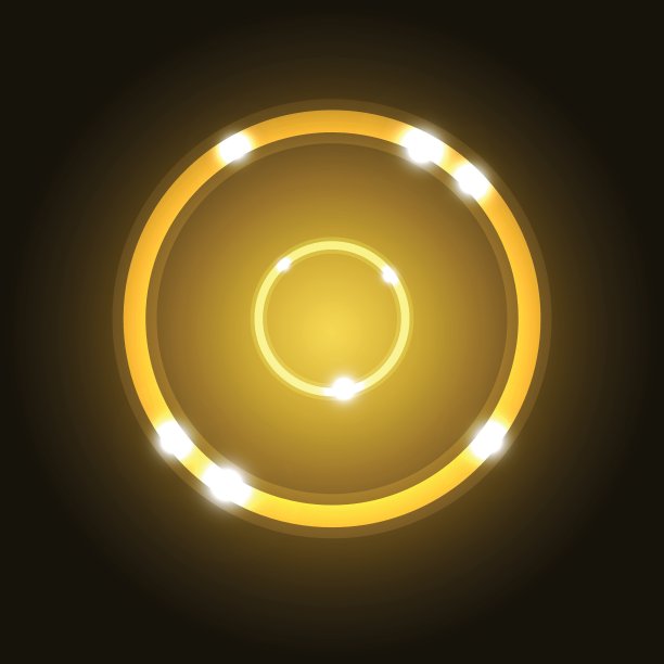 抽象背景与黄金圈图片下载