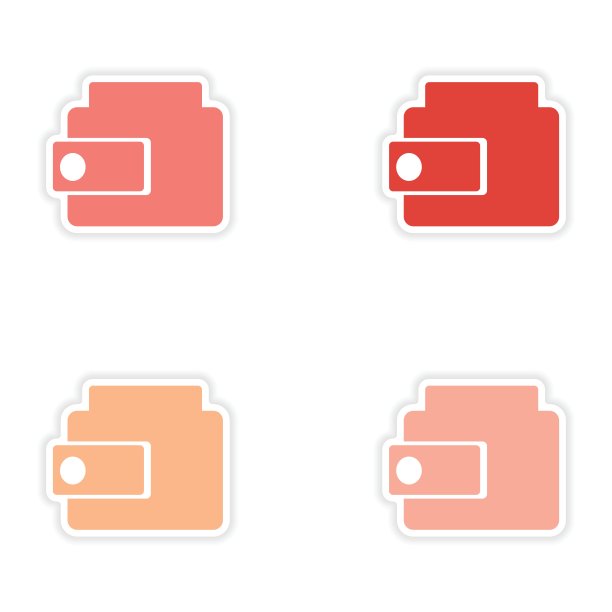 装配现实贴纸设计在纸钱包图片下载