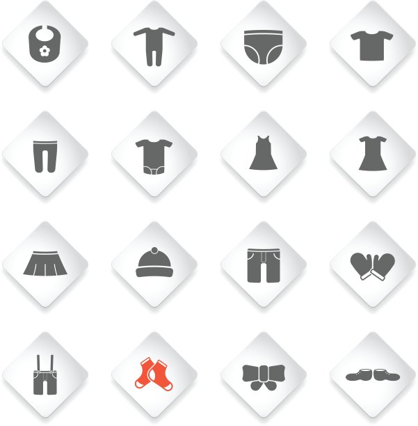 婴儿服装只是图标图片下载