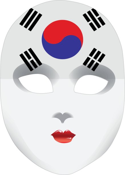 面具象征韩国图片下载