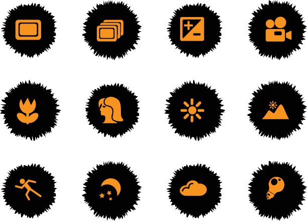 摄影轮廓图标图片下载