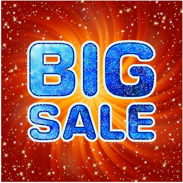 大的销售信息。EPS 8图片下载