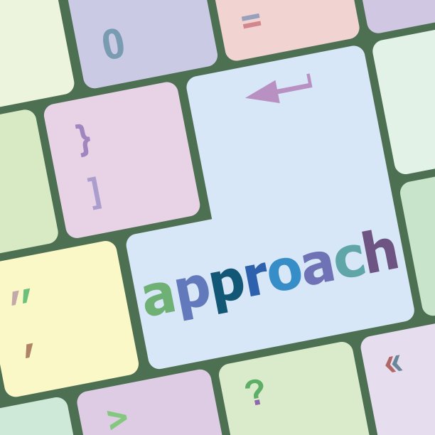 计算机键盘上的键与接近字的矢量图图片下载